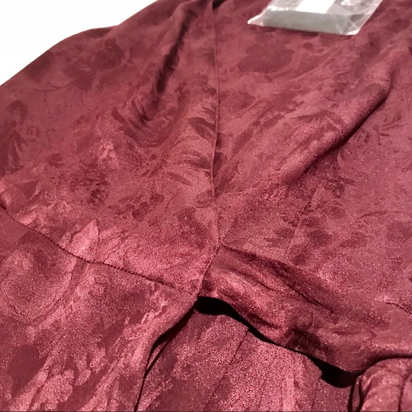 NWT The Row Channa Floral Satin Wrap Top - Picture 5 of 8